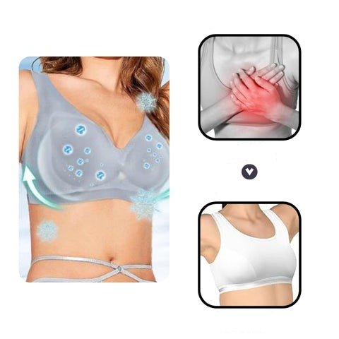 Wireless Cooling Comfort Bra – Breathable Seamless Support with Lymphatic Wellness Technology for Women | Thomler