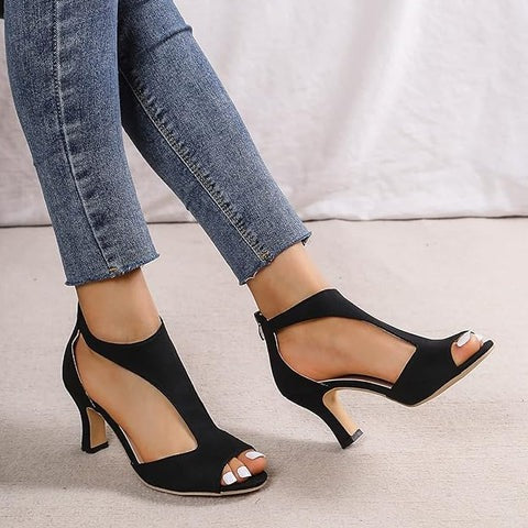 Women's Cushioned High Heel Dress Shoes with Arch Support for All-Day Comfort, Work, Weddings & Evening Events | Thomler