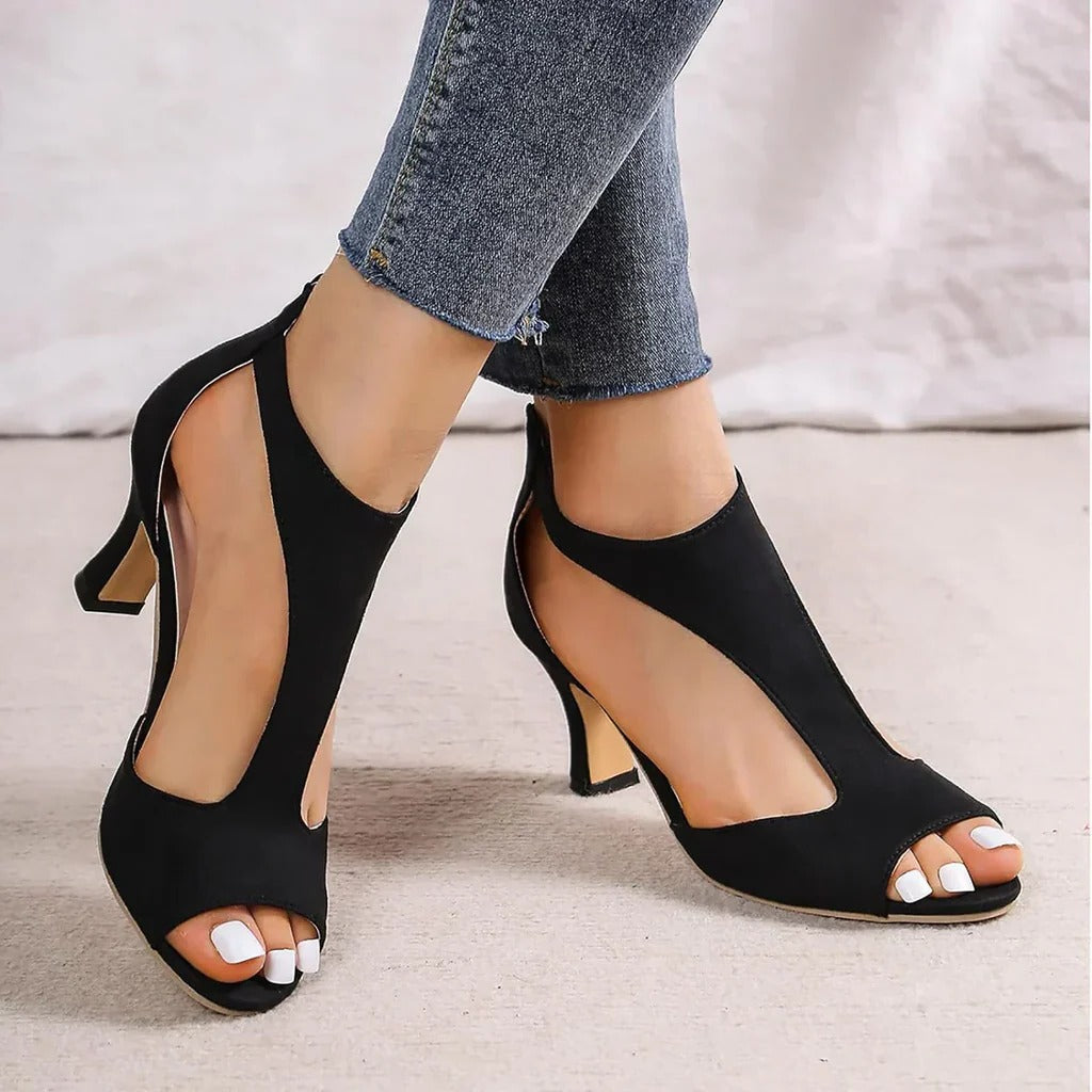Women's Cushioned High Heel Dress Shoes with Arch Support for All-Day Comfort, Work, Weddings & Evening Events | Thomler