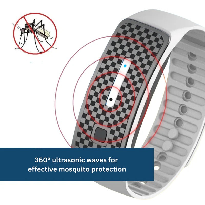 Ultrasonic Insect Repellent Wristband – Rechargeable Bug Deterrent Band for Outdoor Activities, Travel & Camping | Thomler