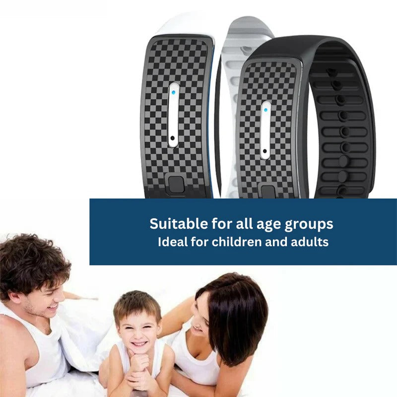 Ultrasonic Insect Repellent Wristband – Rechargeable Bug Deterrent Band for Outdoor Activities, Travel & Camping | Thomler