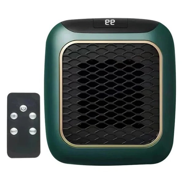 Wall-Mount Space Heater 800W Ceramic Mini Room Warmer with Digital Thermostat Timer for Bedroom Office Dorm | Thomler