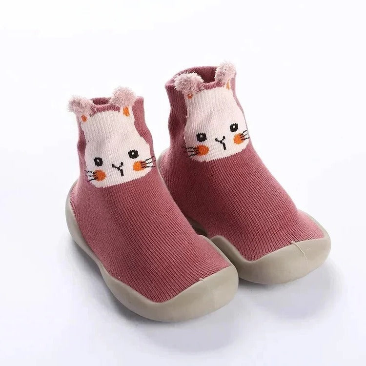 Toddler Grippy Slipper Socks with Anti-Slip Soles & Animal Prints for Boys & Girls Infants & Toddlers Indoor Home Wear | Thomler
