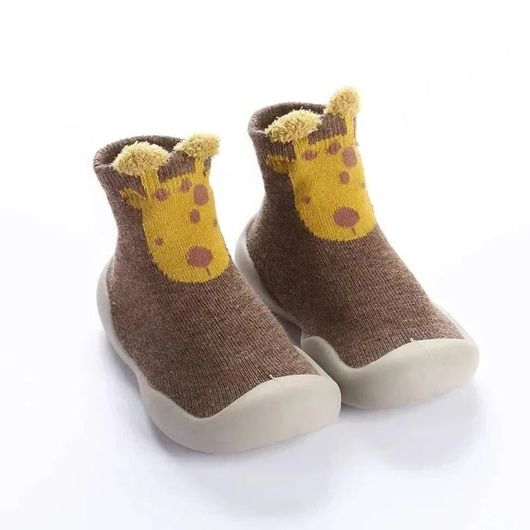 Toddler Grippy Slipper Socks with Anti-Slip Soles & Animal Prints for Boys & Girls Infants & Toddlers Indoor Home Wear | Thomler