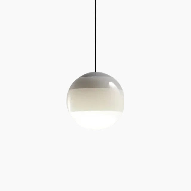 Adjustable Brightness Hanging Light Fixture with Brushed Metal Finish & Stone Glass Shade – E27 Socket | Thomler