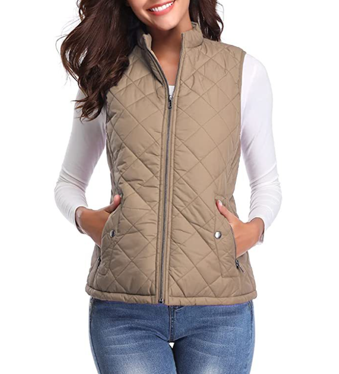 Lightweight Quilted Zip-Front Vest for Women – Casual Layering Piece for Spring & Fall | Thomler