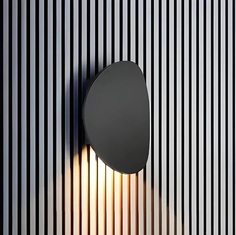 Wall Lamp Aluminium 7W LED Black Modern Bedroom Hallway Indirect Accent Lighting Disc Sconce | Thomler