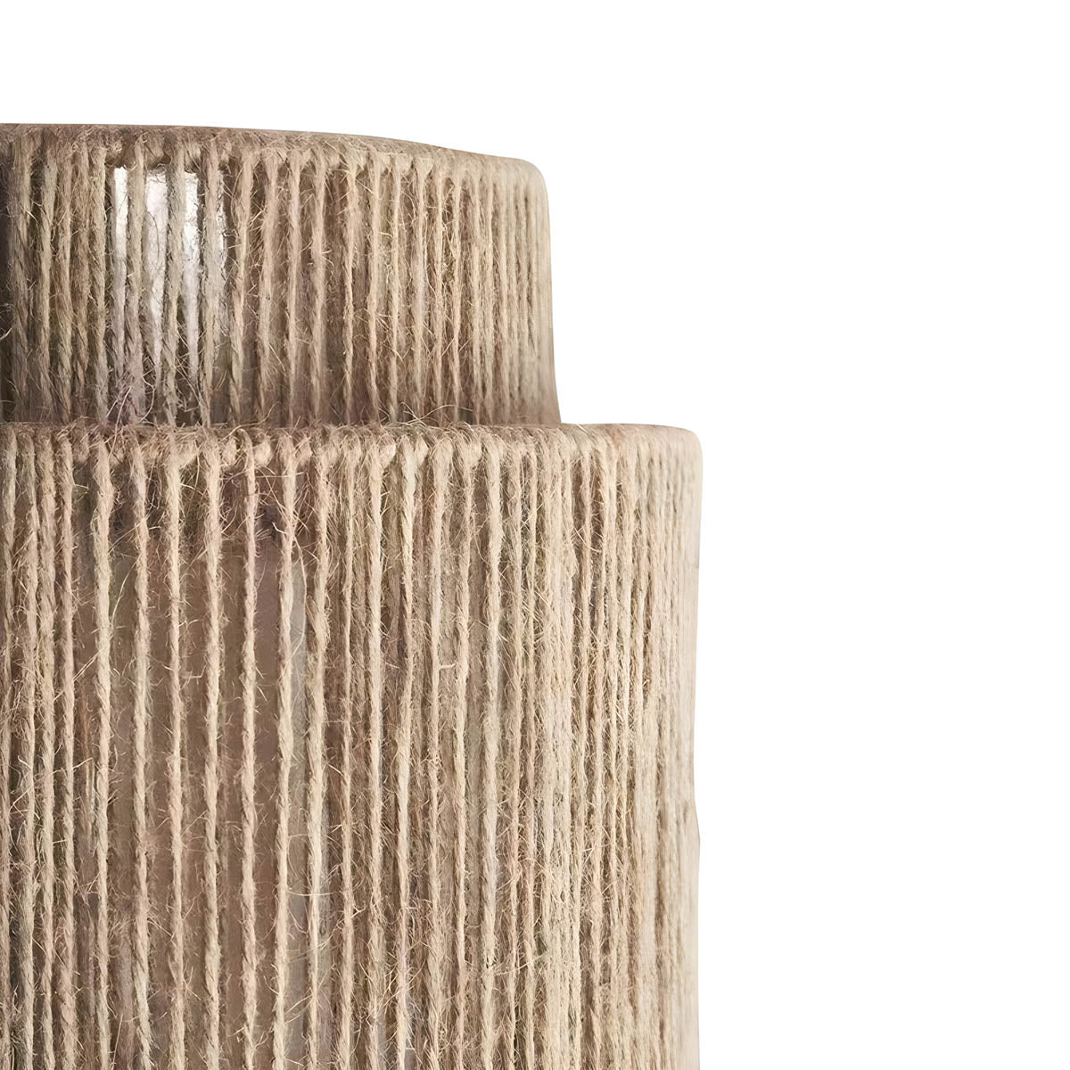 Artisan-Crafted Rope Sconce – Textured Fiber Shade, Ambient LED, Natural Boho Charm for Bedroom, Hallway & Coastal Decor | Thomler