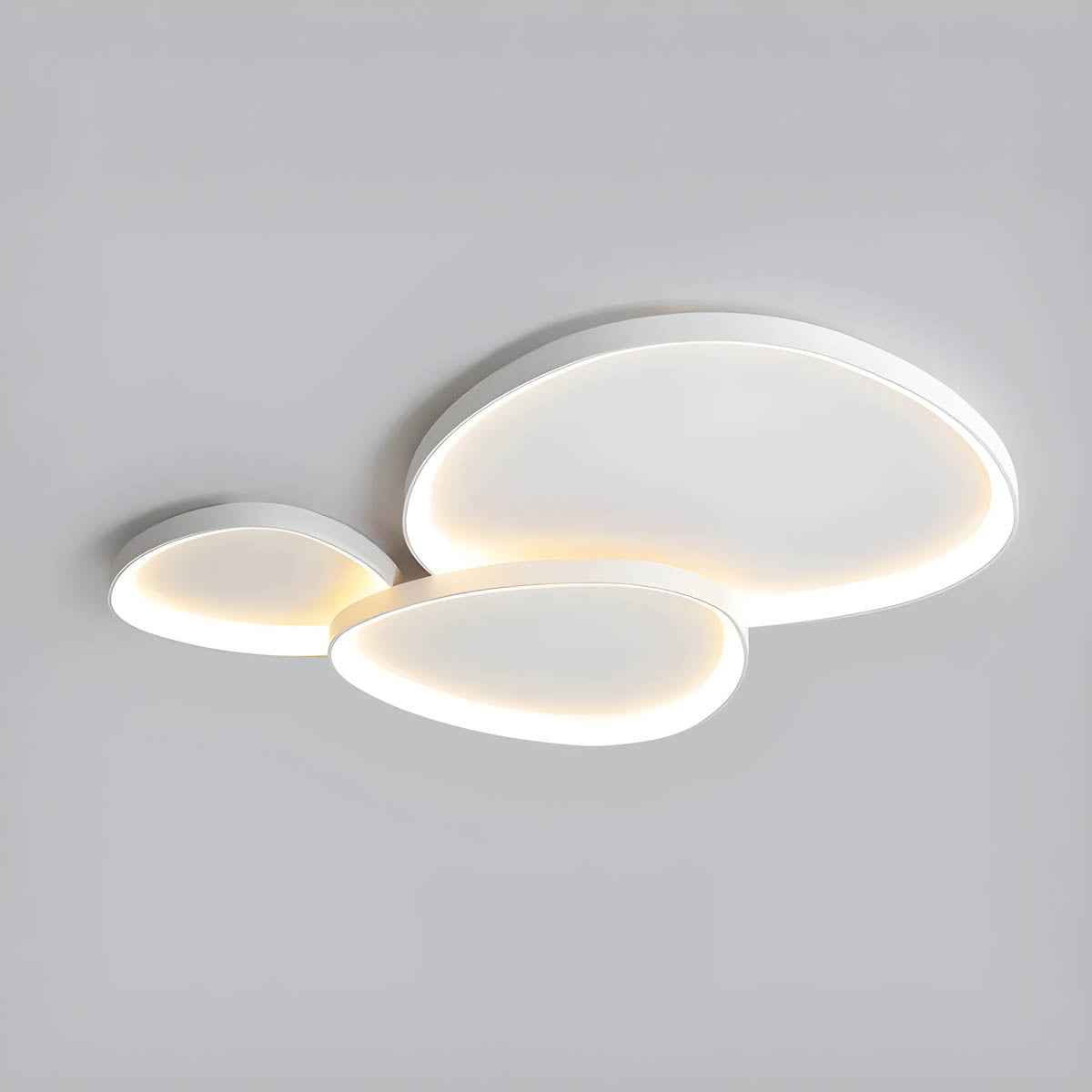 Ceiling Light Iron LED 90.0 cm Black Living Room Bedroom Dimmable Modern Flush Mount Lighting Fixture | Thomler