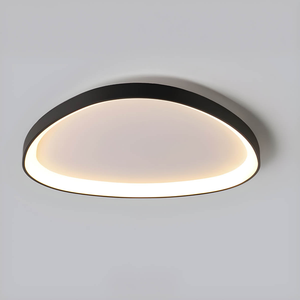 Ceiling Light Iron LED 90.0 cm Black Living Room Bedroom Dimmable Modern Flush Mount Lighting Fixture | Thomler