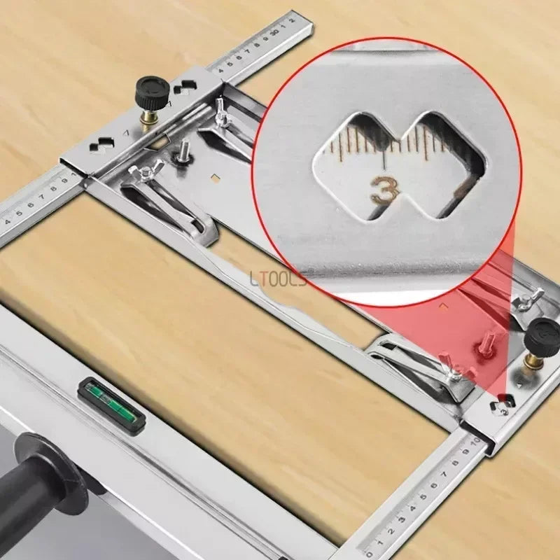 Stainless Steel Edge Guide for Woodworking | Dual Ruler with Quick-Release Clamp for Accurate Straight Cuts & Rip Cuts | Thomler