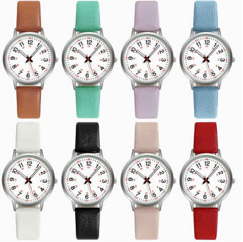 Clip-On Analog Watch with Second Hand – Silicone Band Timepiece for Medical & Healthcare Professionals | Thomler