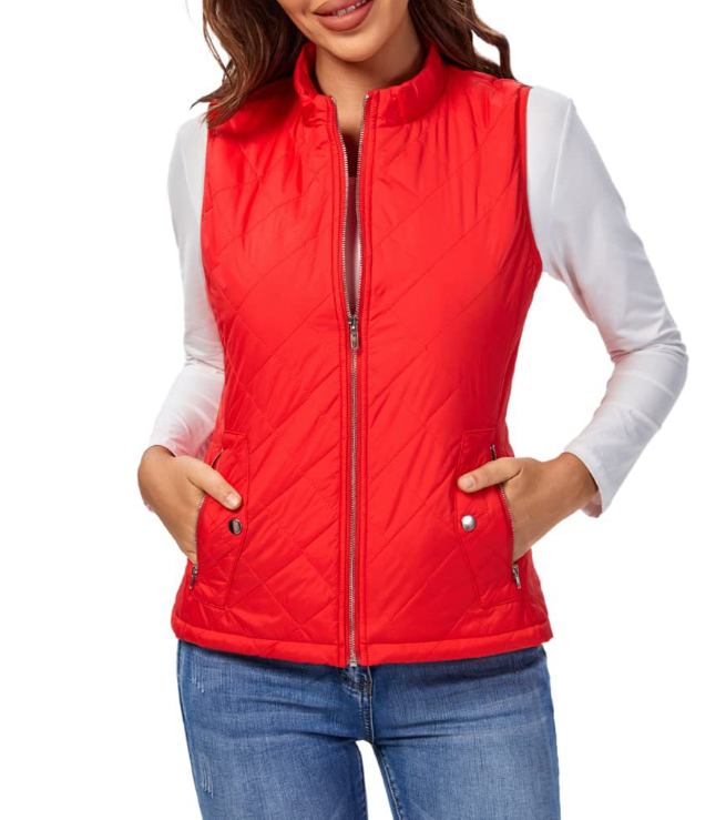 Lightweight Quilted Zip-Front Vest for Women – Casual Layering Piece for Spring & Fall | Thomler