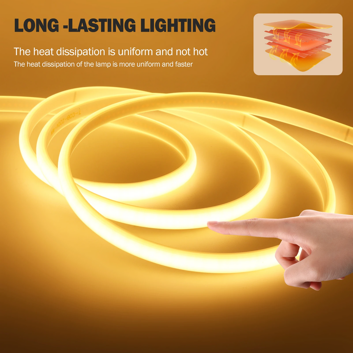 Bendable LED Strip Light Bar with Smooth Neon Glow – Warm or Neutral White | Thomler