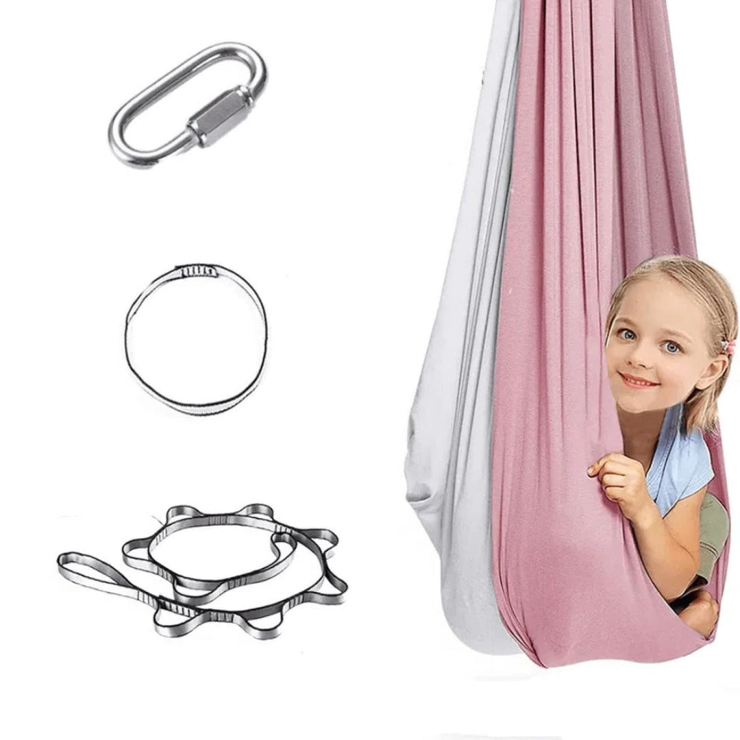 Sensory Swing Weather Resistant Textile 100.0 x 280.0 cm Indoor Outdoor Relaxation Hanging Cocoon Seat For Children Adults | Thomler