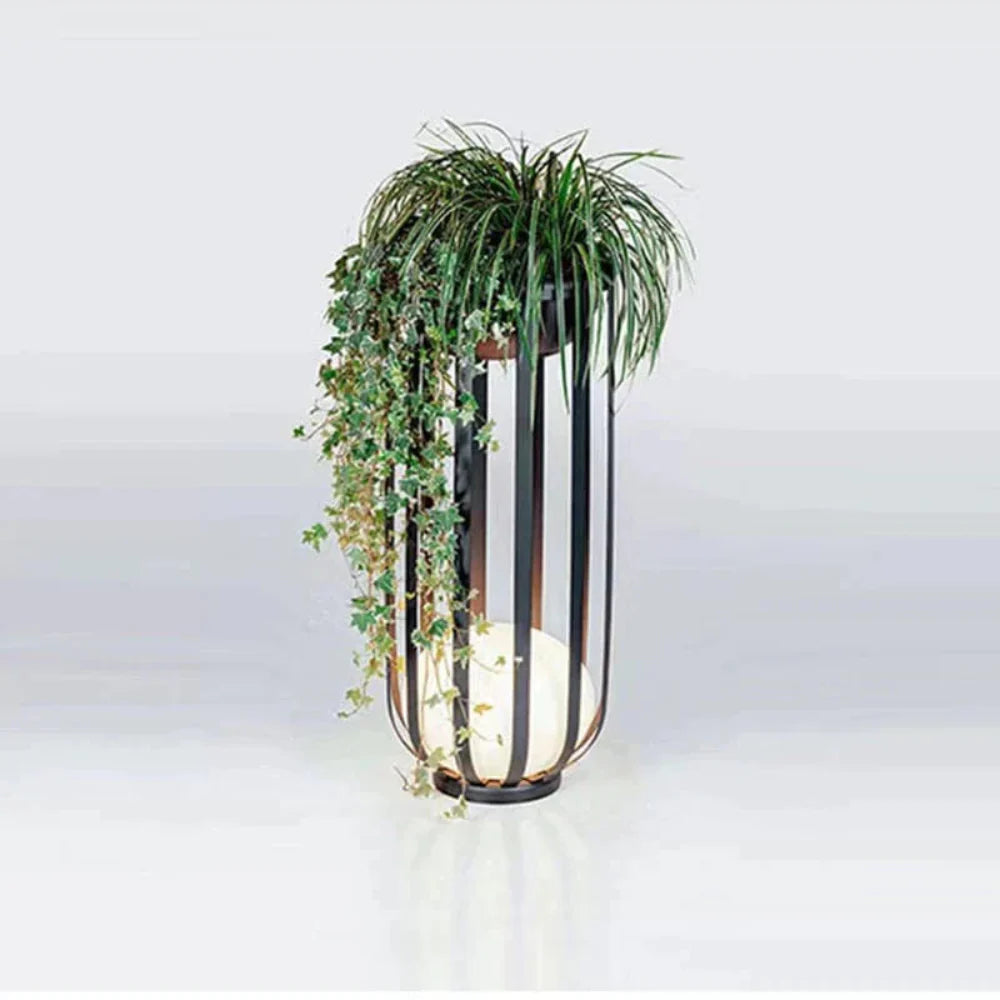 Outdoor Solar Flower Stand Light Aluminum 22 in Medium 37 in Large Garden Patio Pathway Decorative LED | Thomler