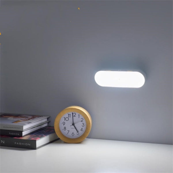 Rechargeable Motion-Activated Under-Cabinet Light Strip – Stick-On LED Puck for Pantry, Wardrobe, Hallway, Night Navigation – USB-Powered | Thomler