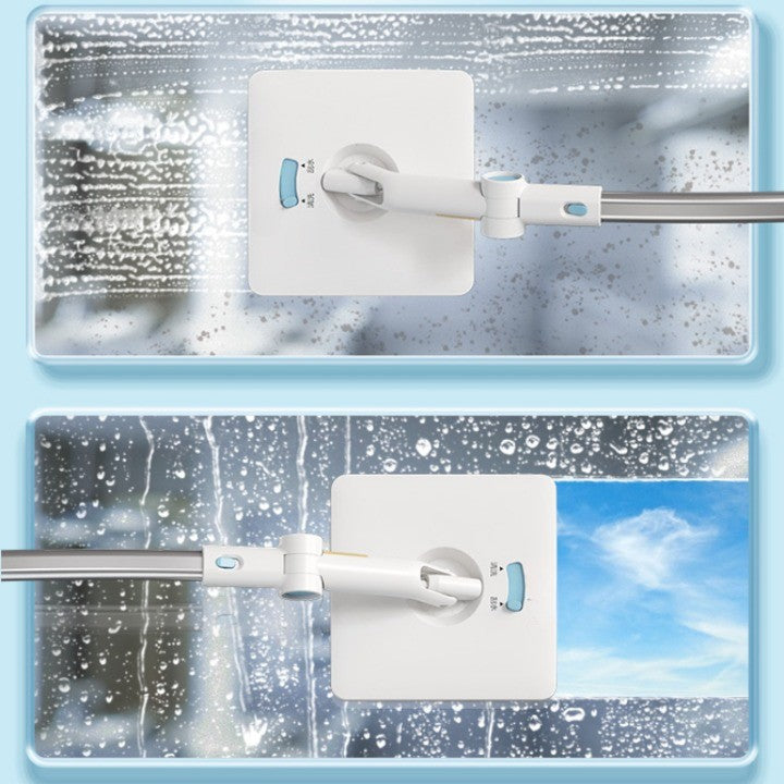 Telescoping Glass Scrubber Tool for High Windows & Skylights – No-Ladder Extension Wand with Microfiber Head for Streak-Free Shine on Doors, | Thomler