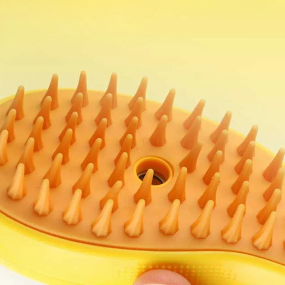 Rechargeable Vapor Grooming Brush for Dogs & Cats with Massage Bristles - Cordless USB Pet Comb Reduces Shedding & Static for Long Haired | Thomler