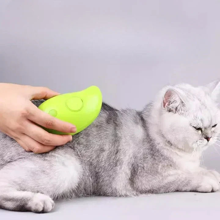 USB Rechargeable Cat & Dog Grooming Comb with Gentle Vapor Technology for Shedding & Detangling | Pet Brush for Cats Dogs Small Animals | An | Thomler