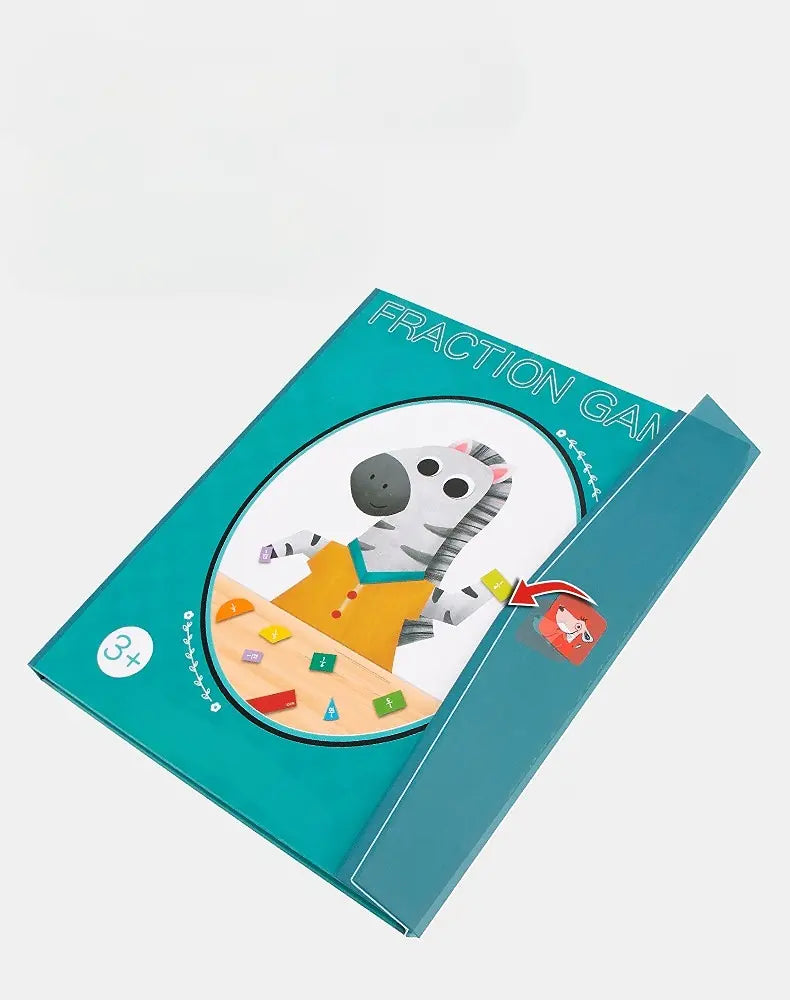 Interactive Fraction Learning Board with Magnetic Pieces for Kids Math Practice Home School Classroom Teaching Aid | Thomler