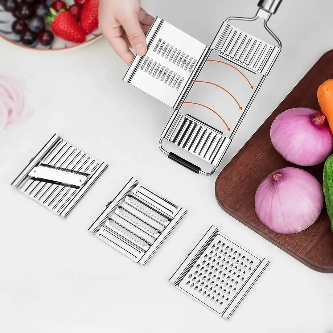 Rotary Vegetable Slicer with Stainless Steel Drums for Cabbage, Carrots, Salads & Food Prep | Thomler