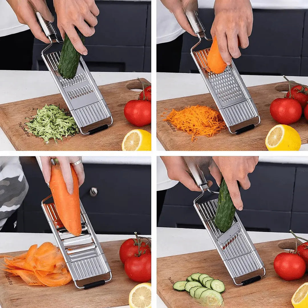 Rotary Vegetable Slicer with Stainless Steel Drums for Cabbage, Carrots, Salads & Food Prep | Thomler