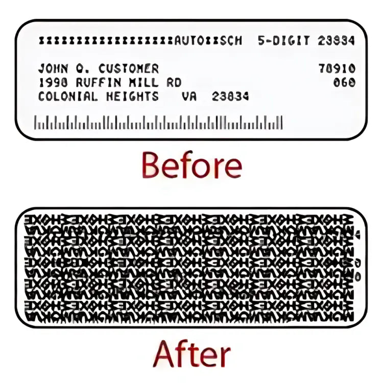 Privacy Roller Stamp for Sensitive Documents Confidential Mail Security Address Blocker Financial Papers Personal Info Guard Home Office Too | Thomler