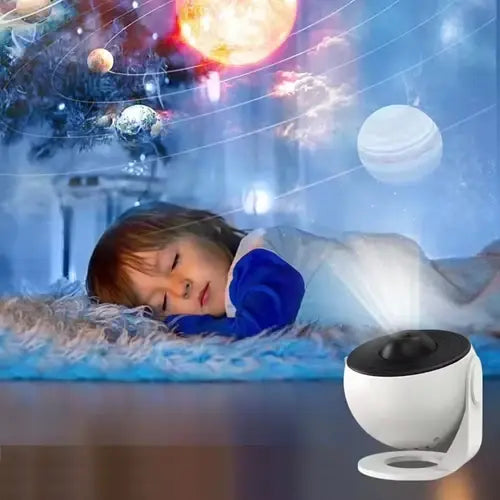 Space Projector Night Light with 13 Interchangeable Disks Galaxy Stars Planets for Bedroom Ceiling Walls Kids Room Decor USB Powered | Thomler