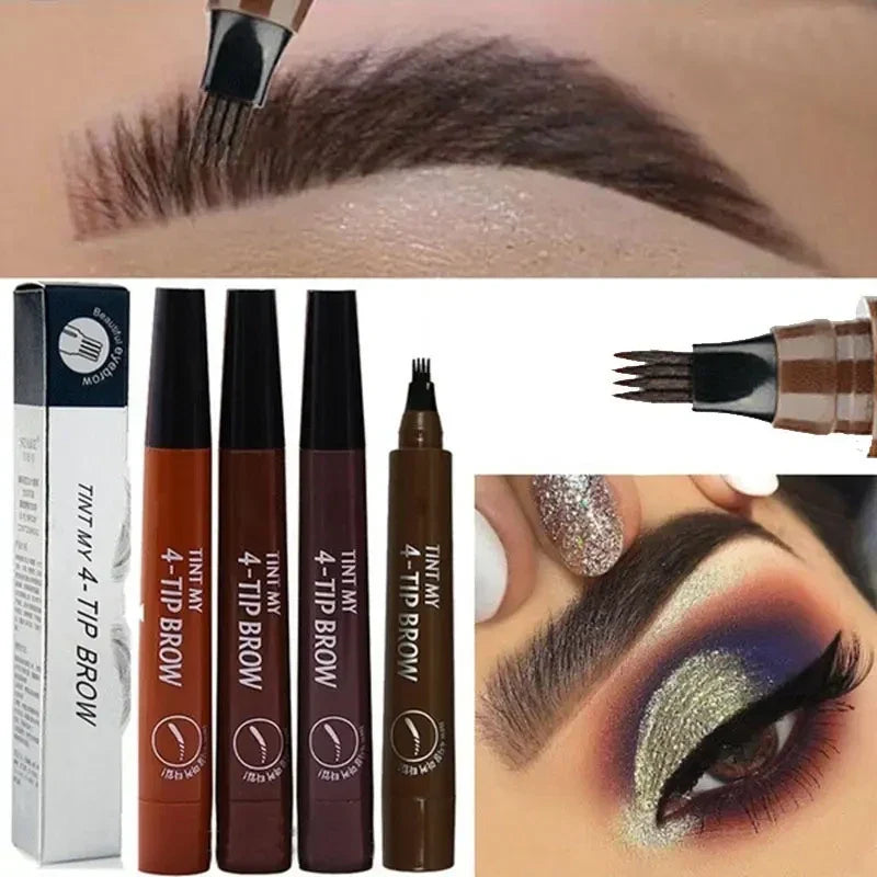 Precision Tip Brow Pencil Long-Lasting Waterproof Makeup for Natural Fuller Arches Microblading Effect | Thomler