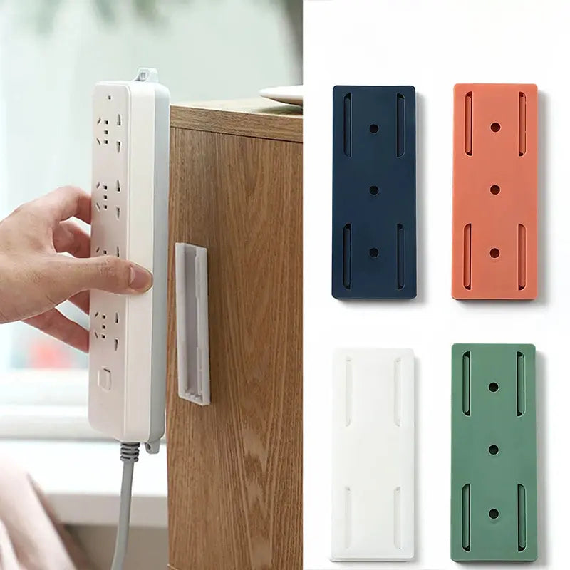 Adhesive Power Strip Holder Wall Mount Organizer Cable Management System for Router Modem Home Office 10-Pack | Thomler
