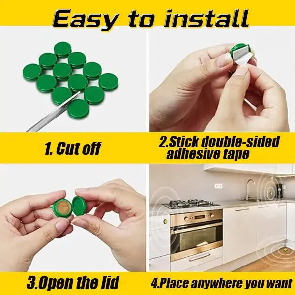 Roach Gel Bait Station Trap for Kitchen Home Pest Control Colony Elimination Insect Killer Indoor Outdoor Use Effective Cockroach Exterminat | Thomler