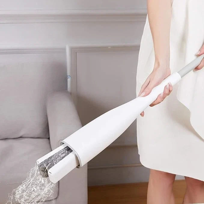 Hands-Free Squeeze Mop with Ultra-Absorbent Sponge Head for Hardwood Tile Laminate Floors Quick-Dry Microfiber Floor Mop for Kitchen Bathroo | Thomler