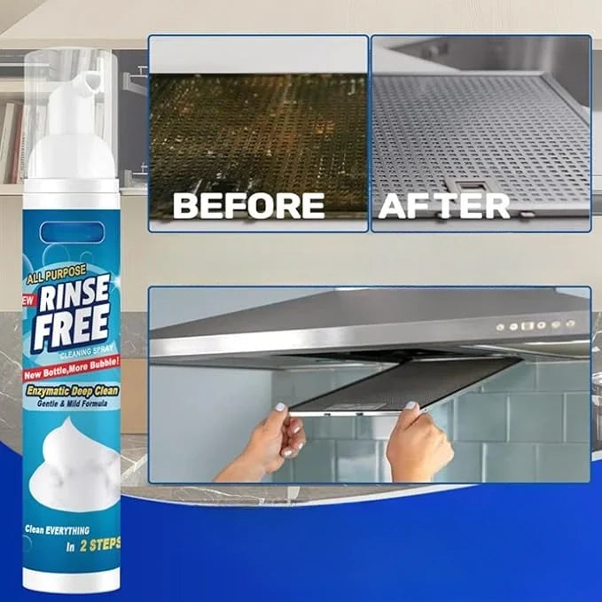 Kitchen Degreaser Spray Cleaner for Stove, Oven & Range Hood - Heavy-Duty Formula for Stainless Steel, Tile & Glass - Rinse-Free | Thomler
