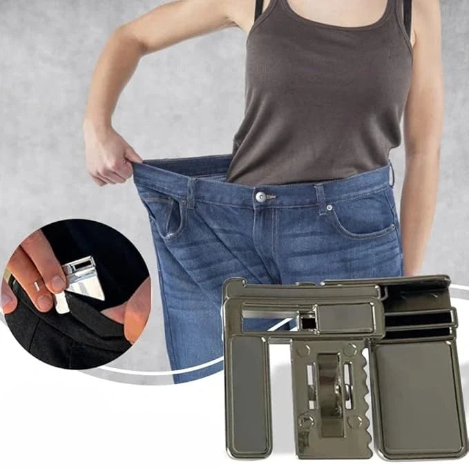 Clip-On Waist Cinch for Pants, Jeans & Trousers – No-Belt Waistband Tightener, Adjustable Fit Fastener for Men & Women | Thomler