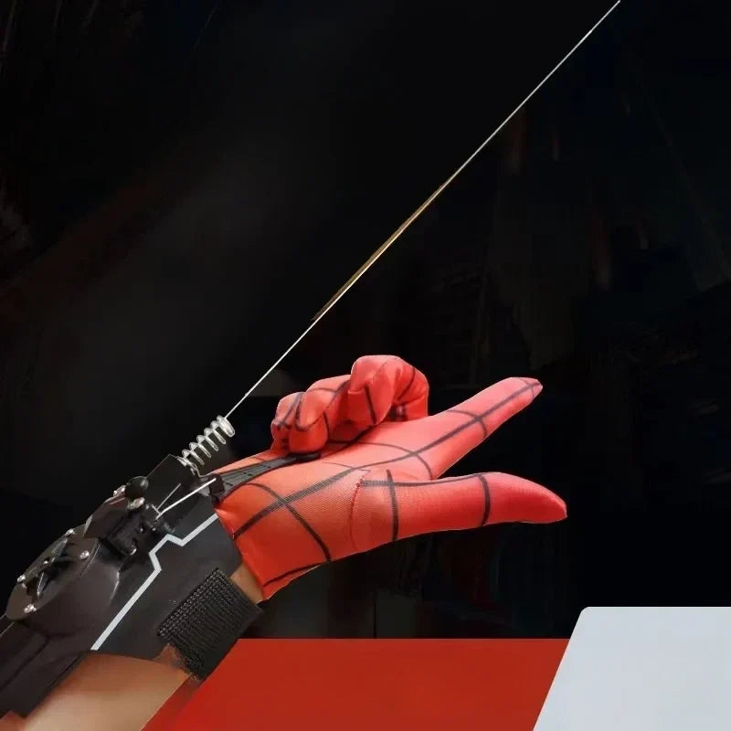 Wrist-Mounted Retractable Web Launcher Toy for Kids | Role-Play Action Gear with Auto-Retrieve String Shooter | Superhero Costume Accessory | Thomler