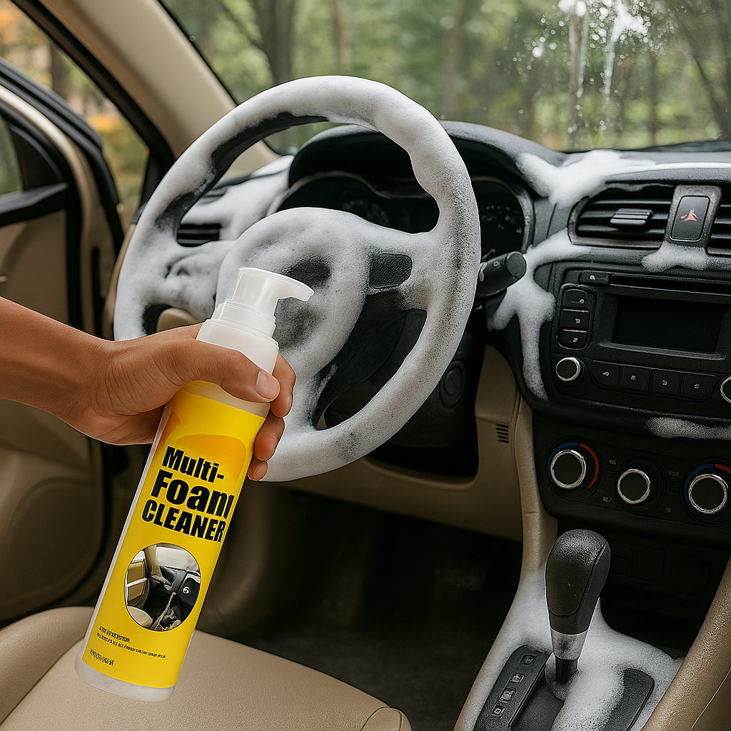 All-Surface Foam Spray Cleaner for Home, Car, and Upholstery – Removes Grease, Stains, and Grime Instantly | Thomler