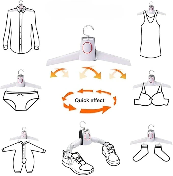 Electric Garment Dryer Hanger for Travel & Small Spaces with Warm Air Circulation for Clothes, Undergarments & Gym Wear | Thomler