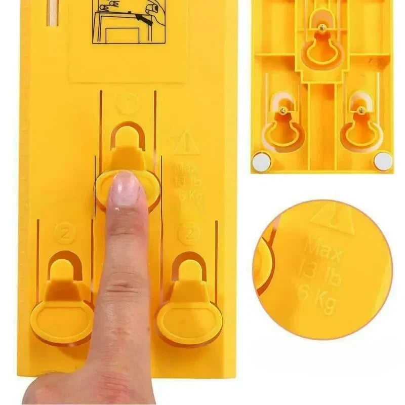Picture Hanging Tool with Integrated Level for Straight Wall Art Placement and Accurate Nail Marking for Home Gallery Displays | Thomler