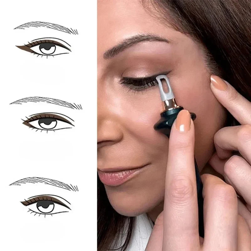 Winged Eyeliner Stamp Pen Tool Set Black Brown Cat Eye Makeup Kit Dual-Ended Precision Liner for Everyday Looks Special Events Quick Applica | Thomler