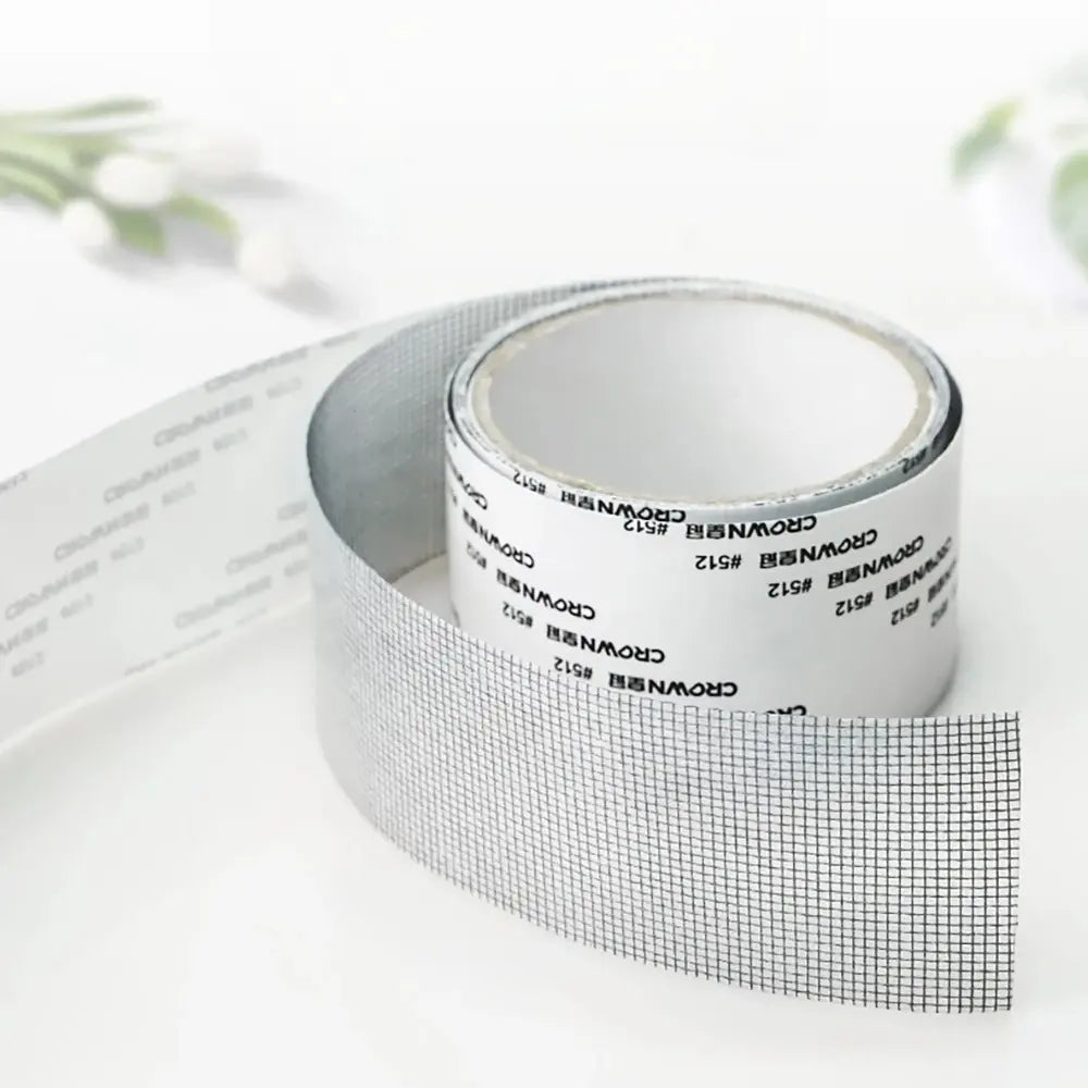 Screen Patch Tape Adhesive for Window & Door Mesh Tears Holes Rips 2-Pack Weatherproof Bug Barrier Indoor Outdoor | Thomler