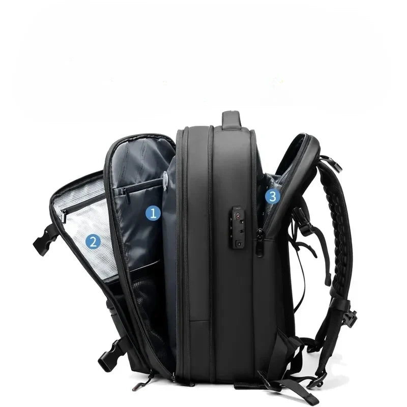 Space-Saving Vacuum Backpack with Built-In Compression System for Travel, Camping & Weekend Trips | Thomler