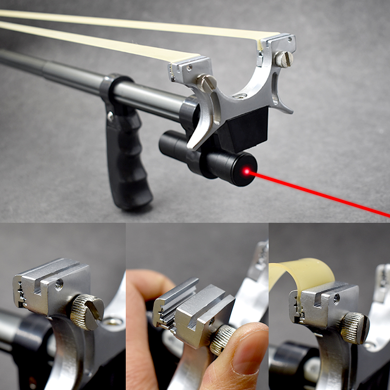 Adjustable Precision Slingshot with Laser Sight & Telescoping Handle for Target Shooting & Outdoor Recreation | Thomler