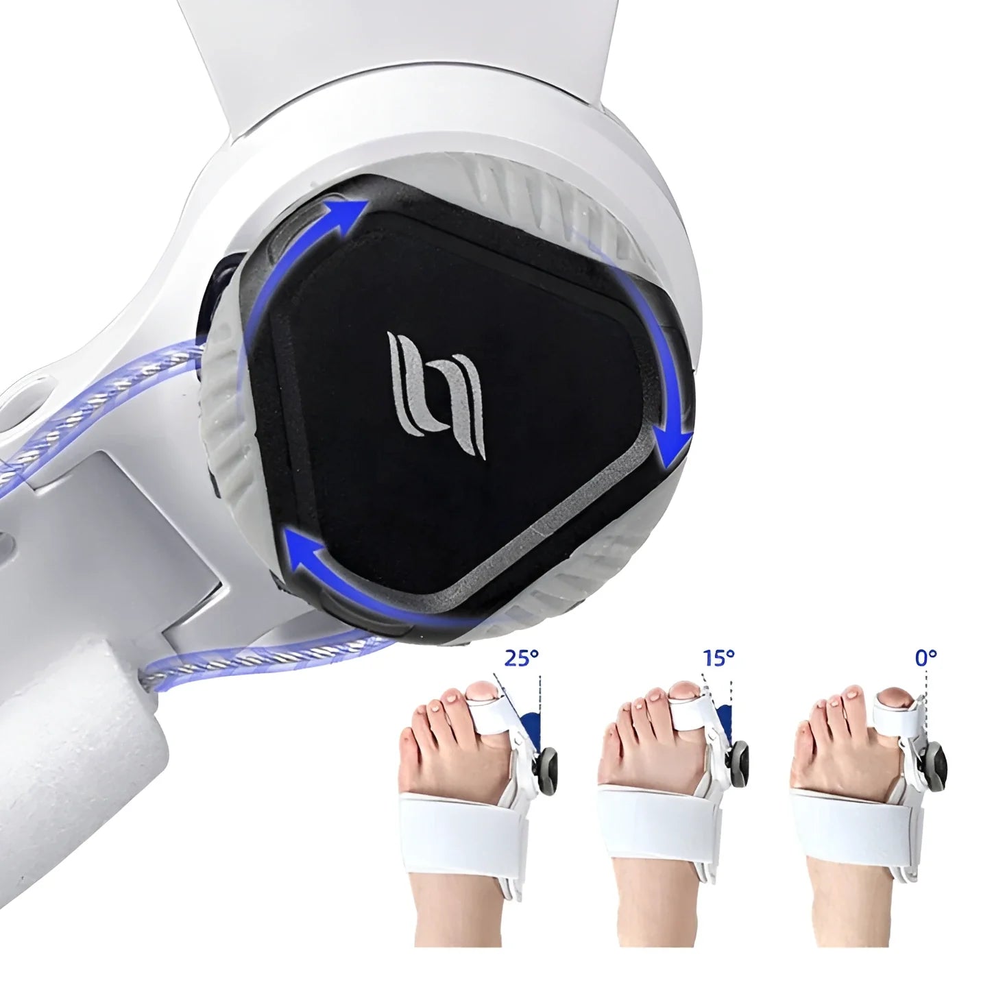 Adjustable Big Toe Splint for Bunion Relief & Alignment | Hinged Night Brace for Pain-Free Walking & Sleep Recovery | Thomler