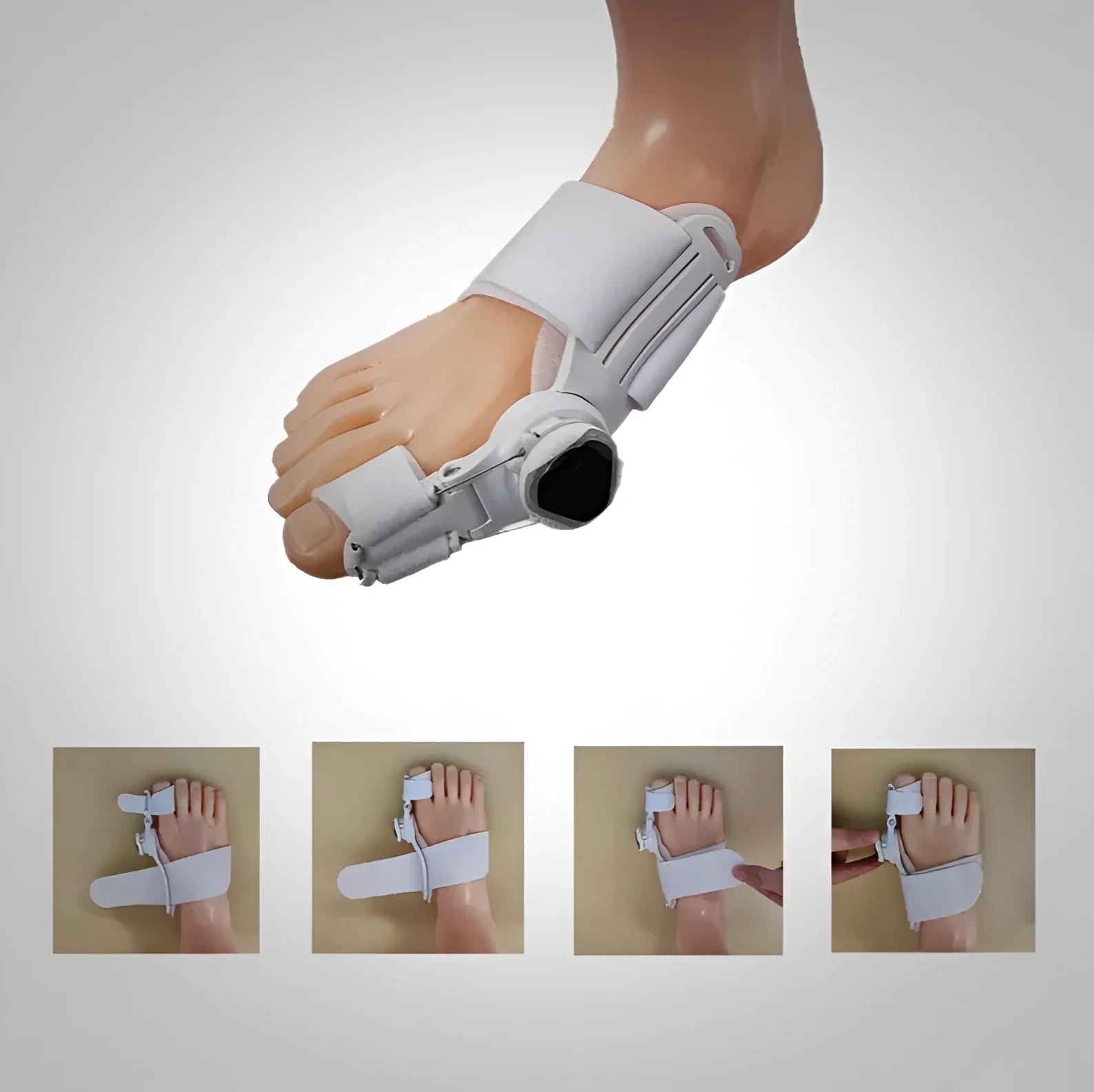 Adjustable Big Toe Splint for Bunion Relief & Alignment | Hinged Night Brace for Pain-Free Walking & Sleep Recovery | Thomler