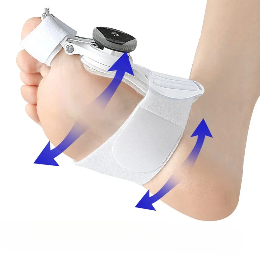 Adjustable Big Toe Splint for Bunion Relief & Alignment | Hinged Night Brace for Pain-Free Walking & Sleep Recovery | Thomler