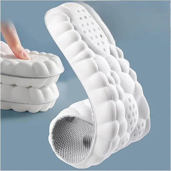 Cushioned Foot Inserts with Heel Protection for Sneakers Boots Work Shoes All-Day Comfort Arch Support Pain Relief Breathable Shoe Liners | Thomler