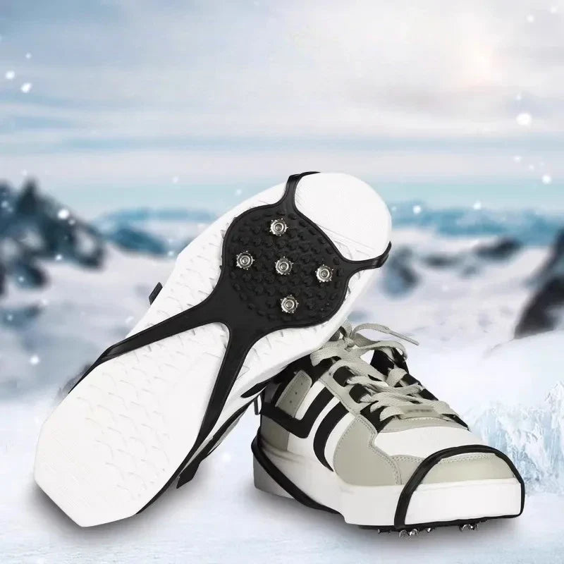 Traction Cleats for Winter Walking on Ice and Snow – Portable Over-Shoe Spikes for Adults and Kids – Lightweight Slip-On Grips | Thomler