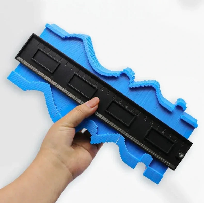 Profile Duplicator Tool for Laminate, Tile & Trim – Plastic Template Maker with Locking Pins for Woodworking & Flooring – DIY Layout Guide f | Thomler