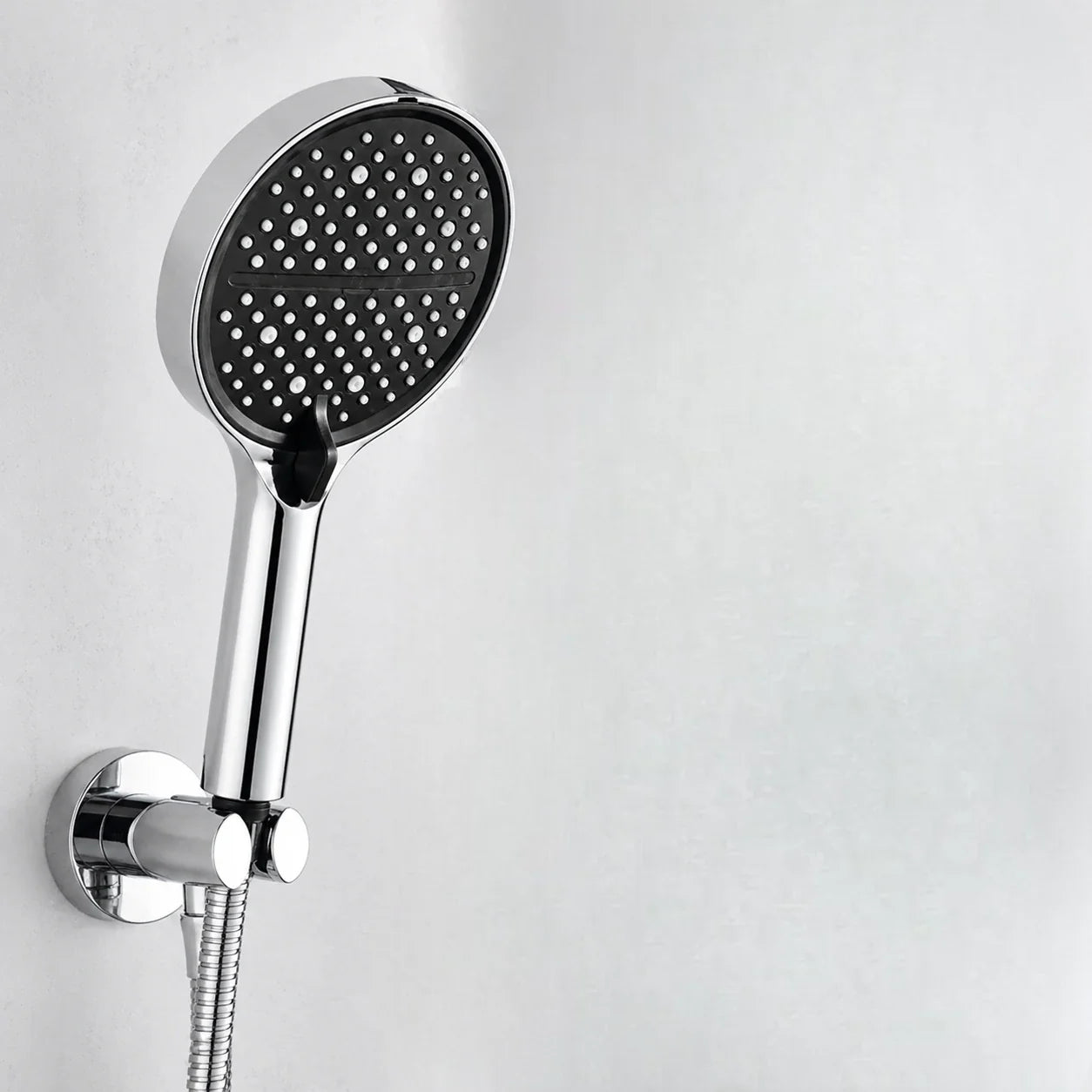 Handheld Shower Head with 7 Spray Settings, High Pressure Chrome Rainfall Showerhead for Bathroom, Adjustable Water Flow Wand for Low | Thomler